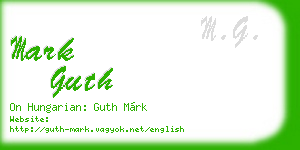 mark guth business card